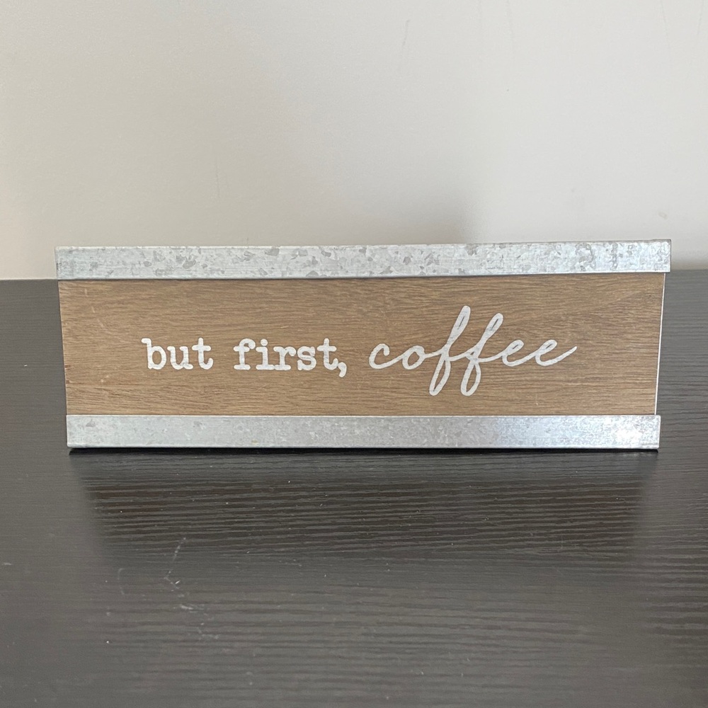 Rustic Wooden Coffee Sign